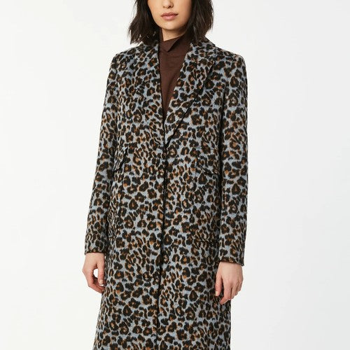 District Leopard Wool Coat