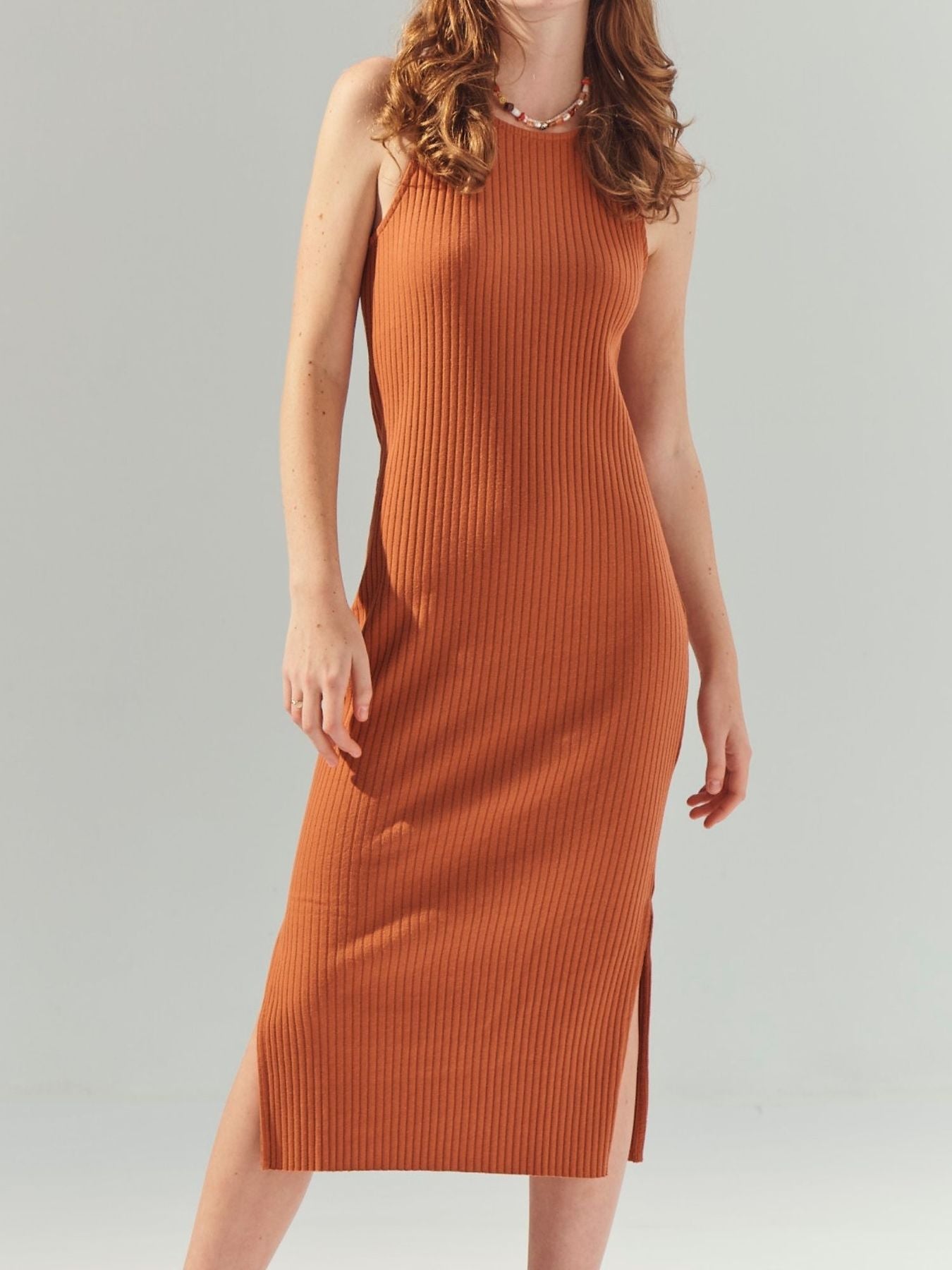 Re-New Ribbed Racer Dress