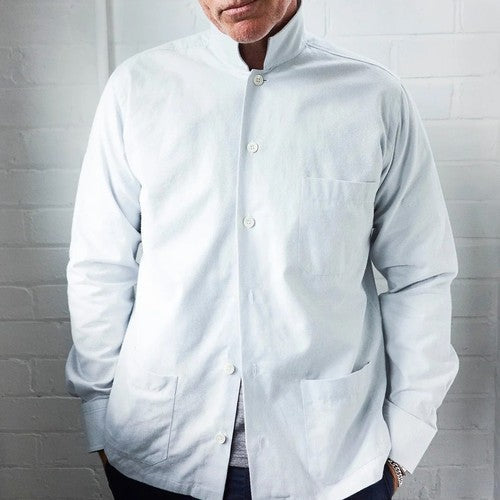 Recycled Sky Oxford Shirt Jacket