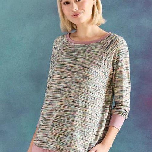 Relaxed Long Sleeve Top Space Mauve
