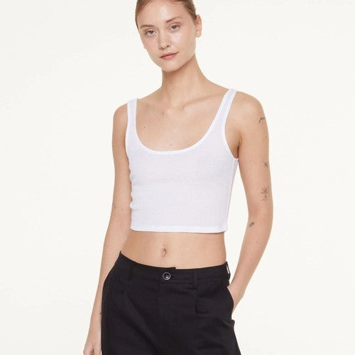 Off Duty Ribbed Crop Tank