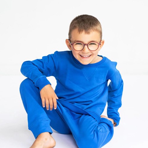 Kids' 100% Organic Cotton Sweatshirt - Blue
