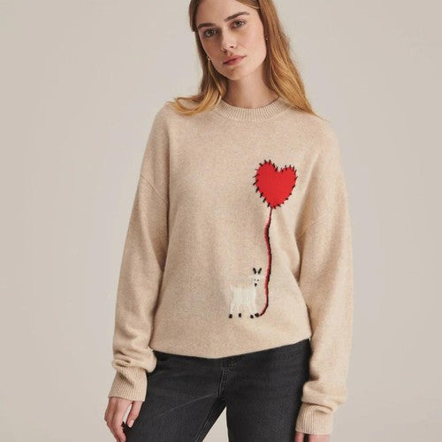 Cashmere Goat Balloon Sweater