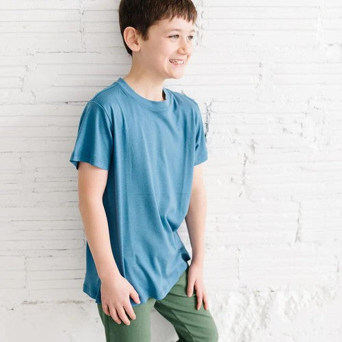 Kids' TENCEL™ Lyocell T-Shirt - Blue