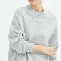 The Cashmere Mock-Neck Oversized Sweater