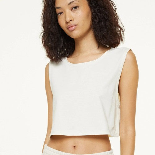 Recycled Cotton Crop Tank