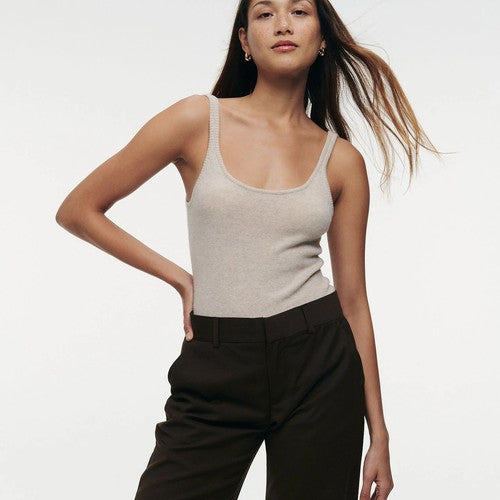 Cashmere Fitted Tank Top