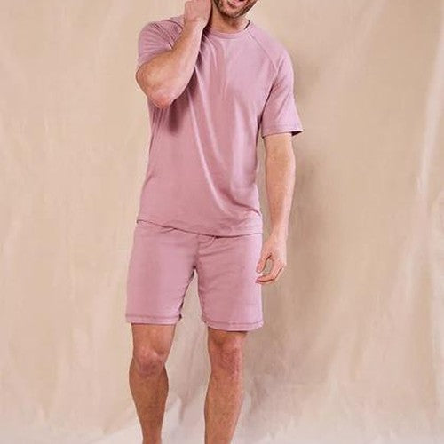 T-Shirt + Lounge Short Rosy Mauve