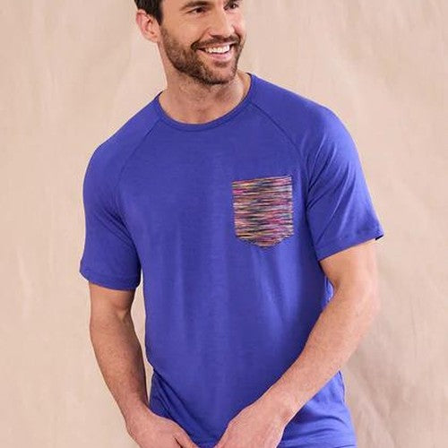 Men's Pocket T-Shirt Electric Blue