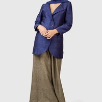 Silk Blazer Coat Dress