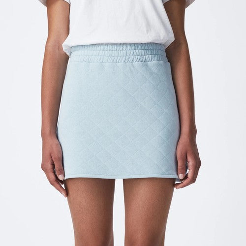 Recycled Quilted Mini Skirt