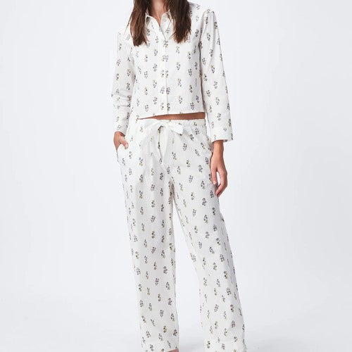 Cotton Poplin Pajama Pant Set