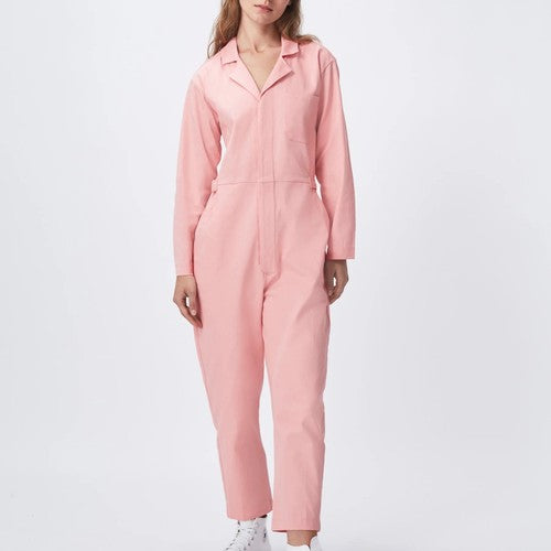 Everlasting Long Sleeve Jumpsuit - Quartz Pink