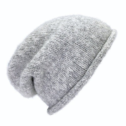 Gray Essential Knit Alpaca Beanie