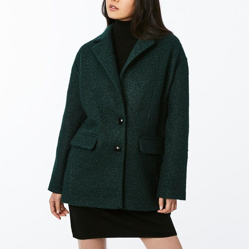 Short Notch Wool Coat